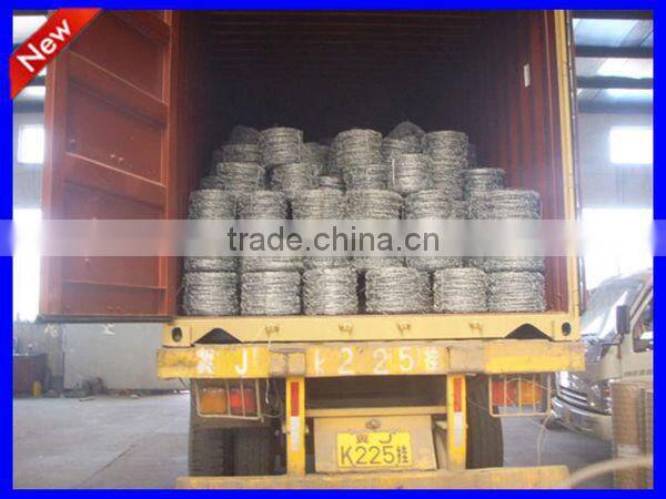 hot dip galvanized double line twist barb wire for security