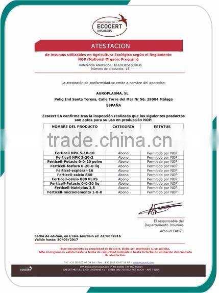 Highly Demanded Approved Quality NPK 16-16-16 Organic Fertilizers for Drip Irrigation