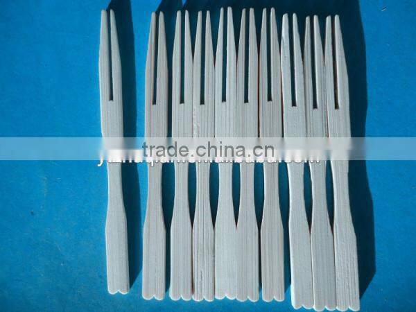 Natural bamboo fruit forks sets knife and spoon