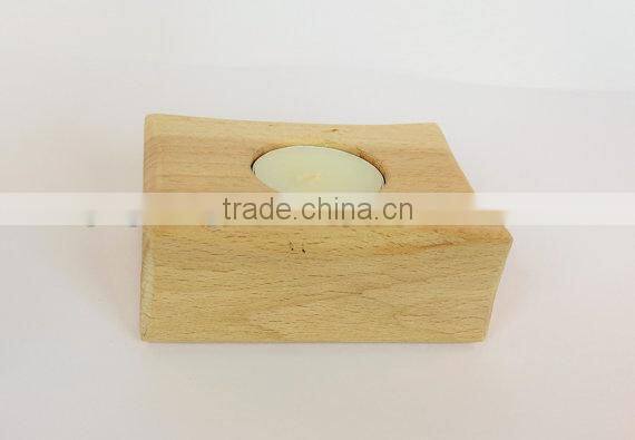 Rustic Handmade Natural Home Decoration Wooden Candle Holder