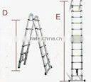 2x5 steps 3.2m EN131 extension telescopic aluminum ladder portable ladder