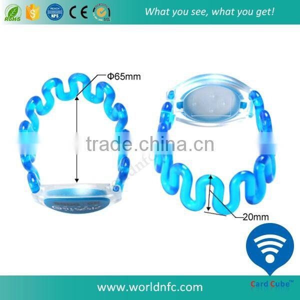 Waterpoof Elastic RFID Wristband for Swimming Pool
