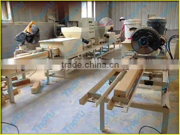 Double Head Compressed Wood Blocks Making Machine (SMS:0086-15890650503)