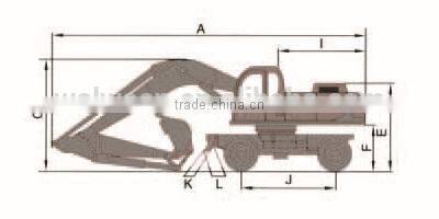 DLS190-9A 20t Wheel Excavator