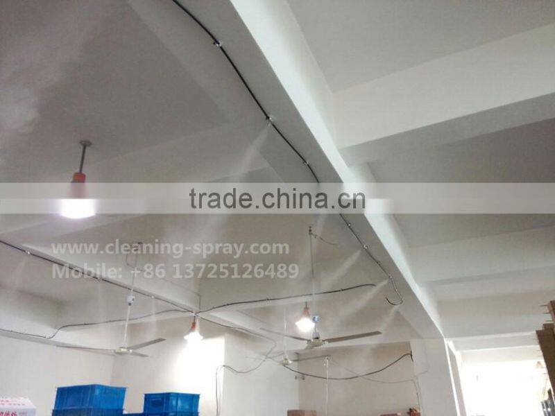 High pressure mist spray nozzle for mist cooling system