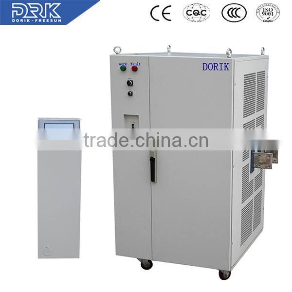 Touch screen controled 3 phase air cooling high frequency power supply 48v