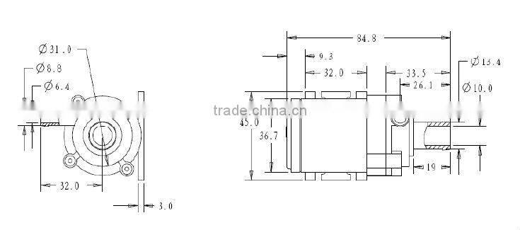 dc centrifugal 12v or 24v silent with CE ROHS approval pump for coffee dispenser