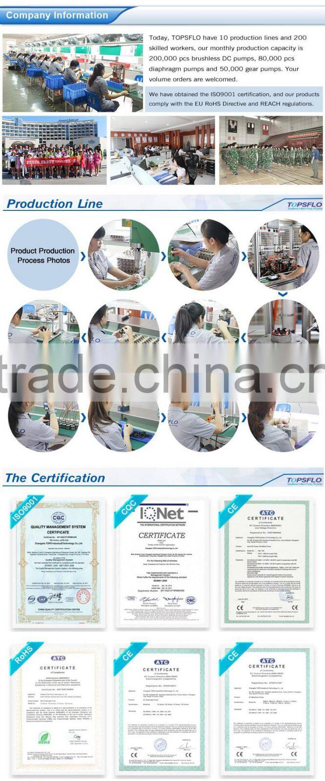 Brushless Small Electric instant water heater pump