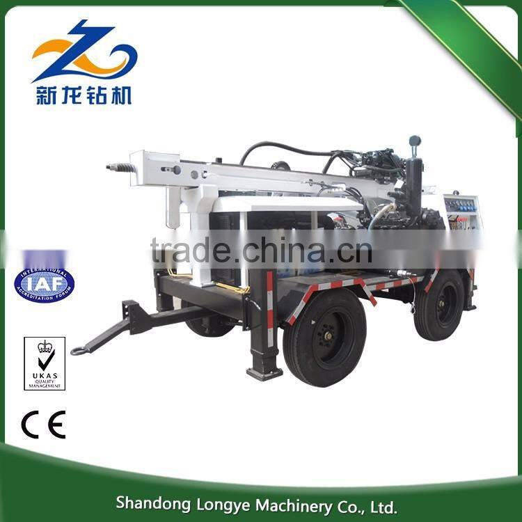 Economical Hot Exported 260m Portable Small Deep hydraulic water well drilling rig