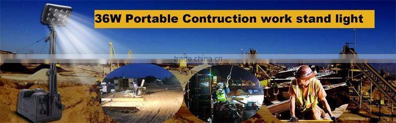 Mobile lighting system high flux led work light RALS-9936 heavy duty rechargeable searchlight with 12V socket plug