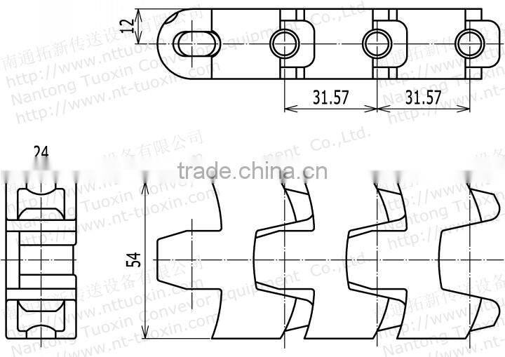 F54 conveying Plastic Special Chains