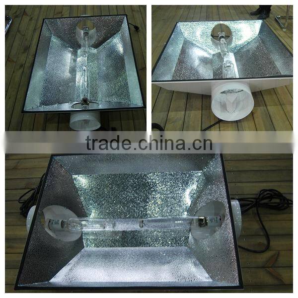 2016 new design greenhouse dual reflector/ indoor grow light air cooled tube lamp cover/Dual bulbs