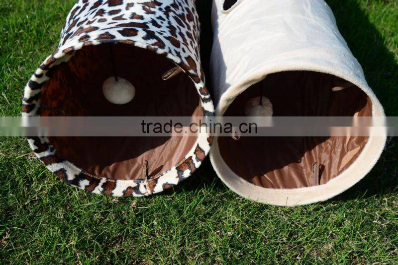 cute cat tunnel with two play holes