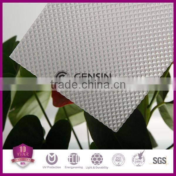 Light Diffuse Polycarbonate Prism Sheet 600*600mm For LED Lights Covers Panels High Light Transmission