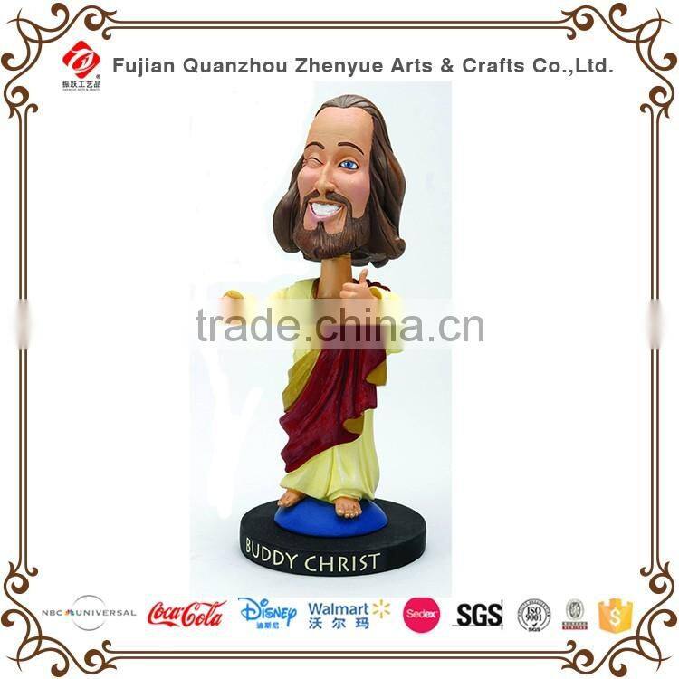 Souvenir resin figurine famous person bobble heads