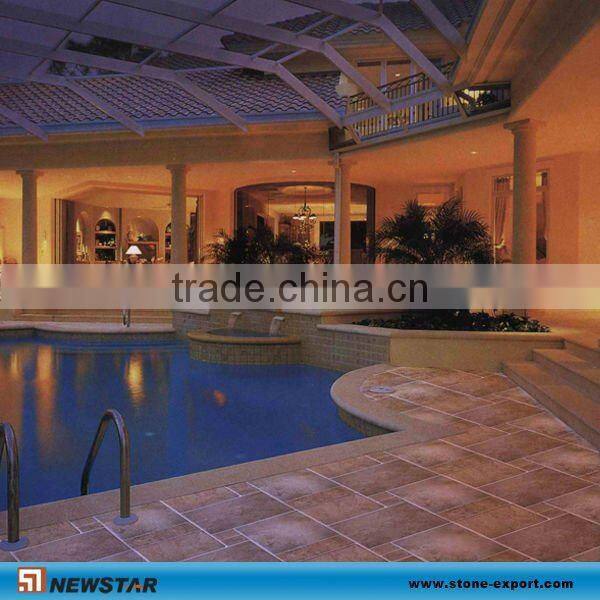 polished walnut travertine