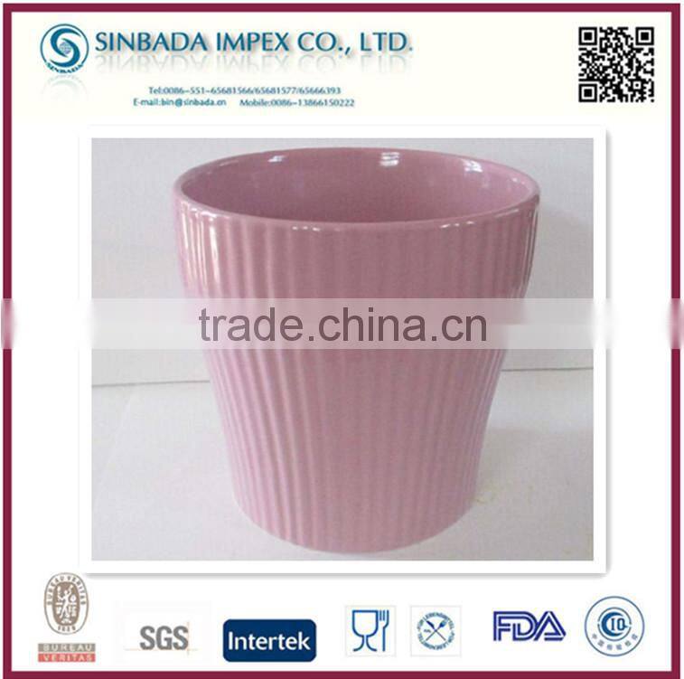 ceramic flower pots as garden pond decorations