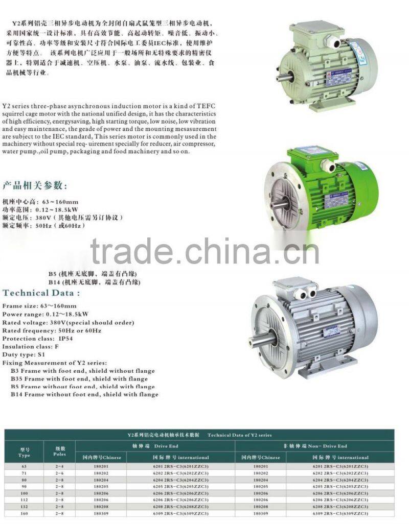 MS Series aluminum three phase induction motor
