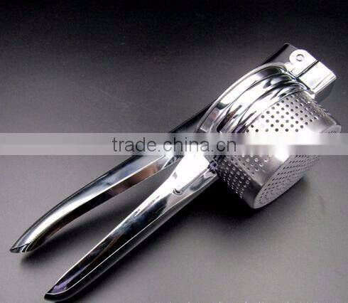 cy281 Practical Manual Press Mashed 430 Stainless Steel Potato Masher Ricer Puree Vegetable Fruit Juicer