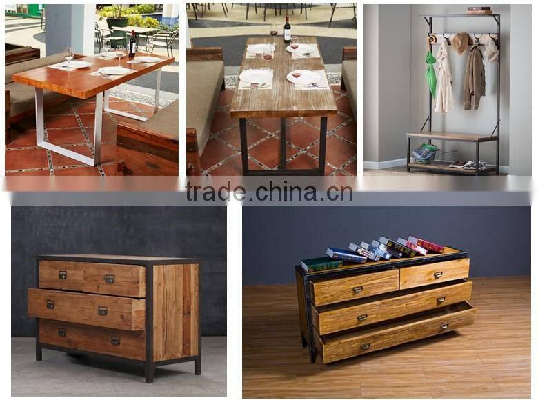 Metal&Wood mixed kitchenware storage shelf