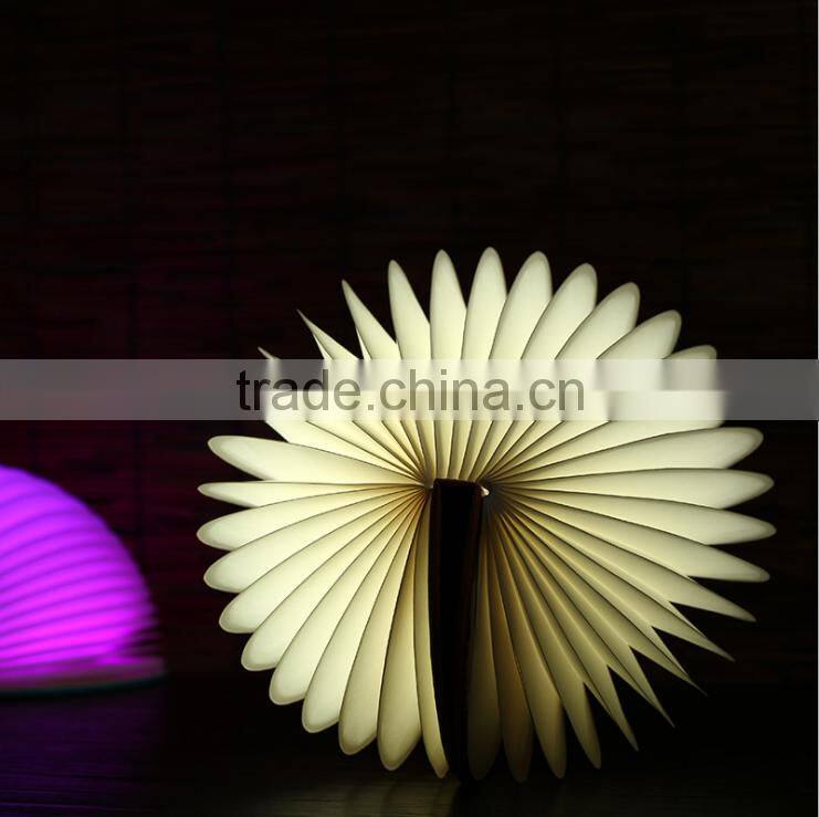 Creative Colorful LED Book Shape Night Light Beautiful Table Lamp Lights