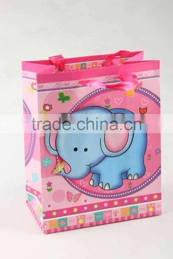 Printed Foldable Gift Bag With 3D Animal Designs/ Shopping Bag