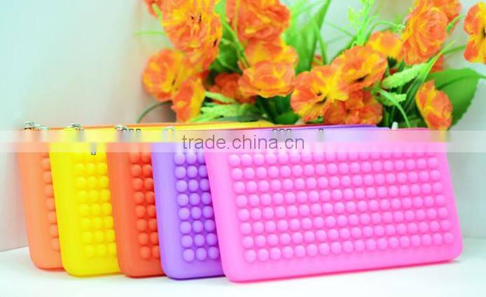 fashion silicone tote bag silicone bag with zipper