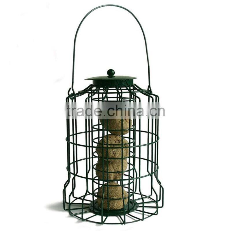 Powder coated Hanging Bird Feeder Metal Bird Cage