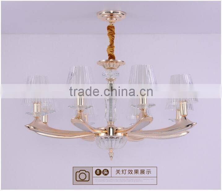 M988 Momoda decorations luxury simple Crystal living room bedroom golden home lighting chandelier pendant lamp
