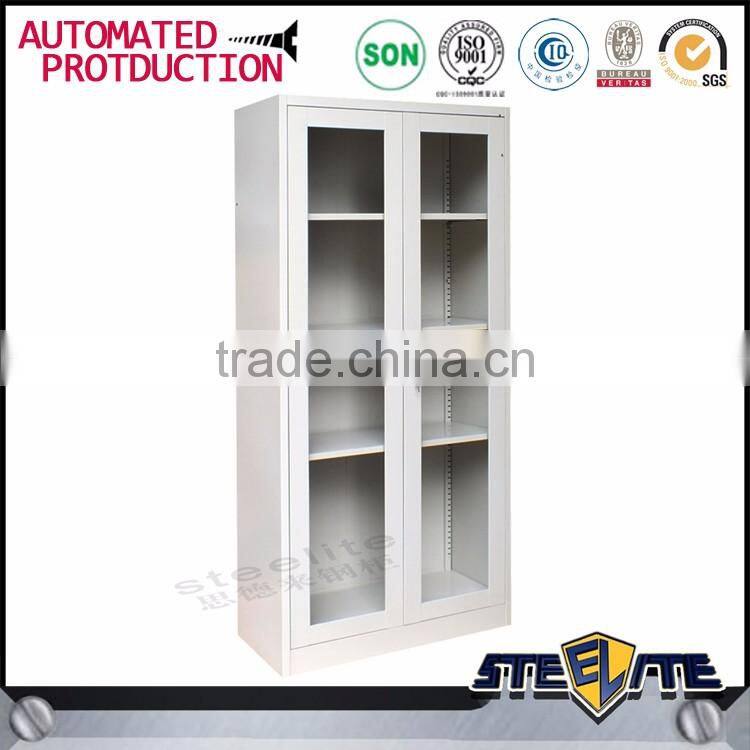 Direct supplier 2 Glass door steel used medical cabinets
