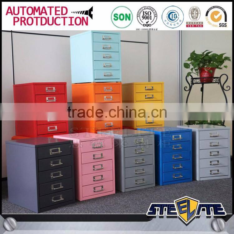 Australia hot sale living room furniture cheap bedside small metal 5 drawers cabinet