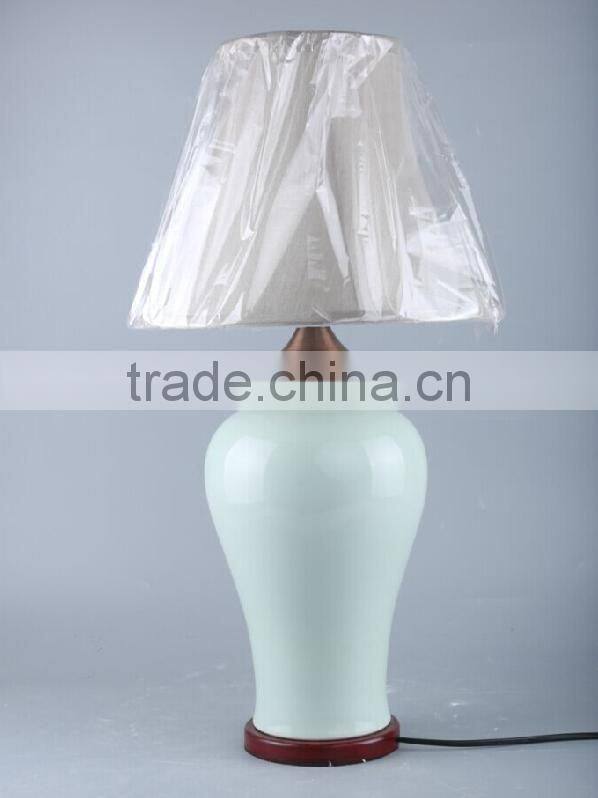 High quality ceramic bedside hotel table lamp for best sale