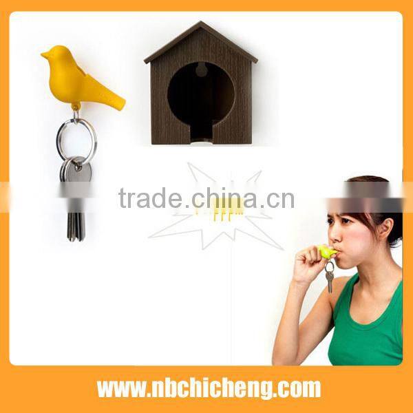 Plastic House Shaped Keychain