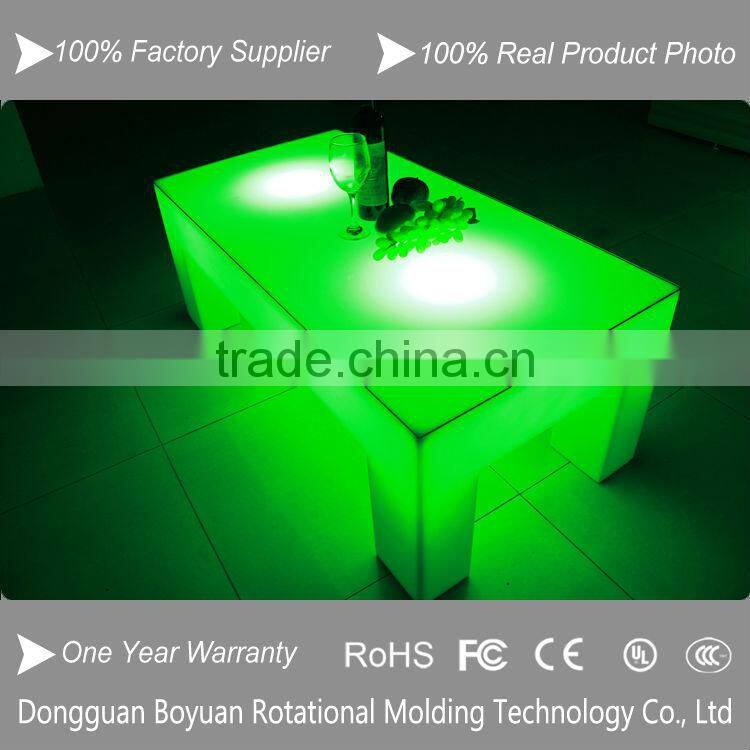 Well Molded White Plastic Case LED Illuminated Salon Furniture