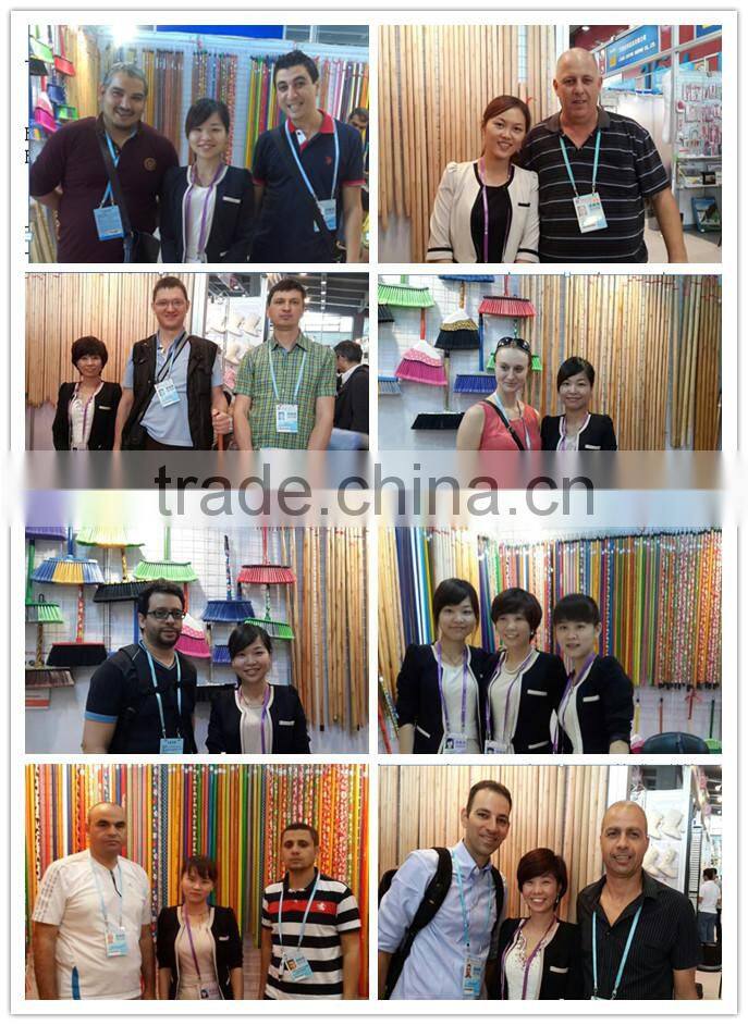 factory custom outdoor clean soft sweep easy plastic broom with stick