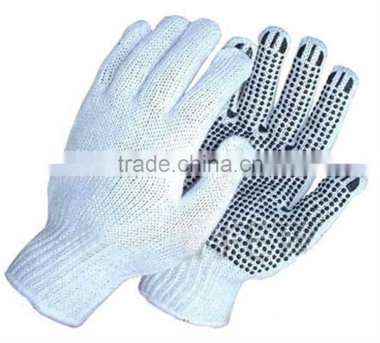 Sunnyhope wholesale pvc dotted cotton hand gloves
