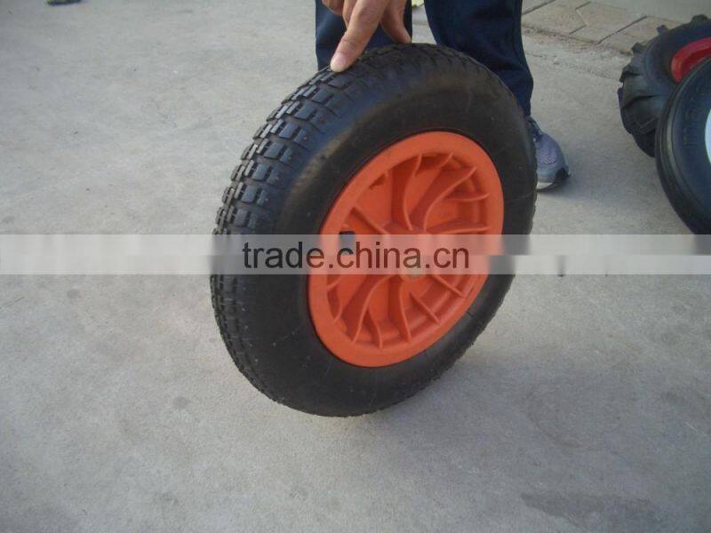 Pneumatic Rubber Wheels 3.004 with Plastic Rim 3.00-4