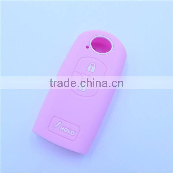 Silicone car key cover bag for mazda 3 button keys