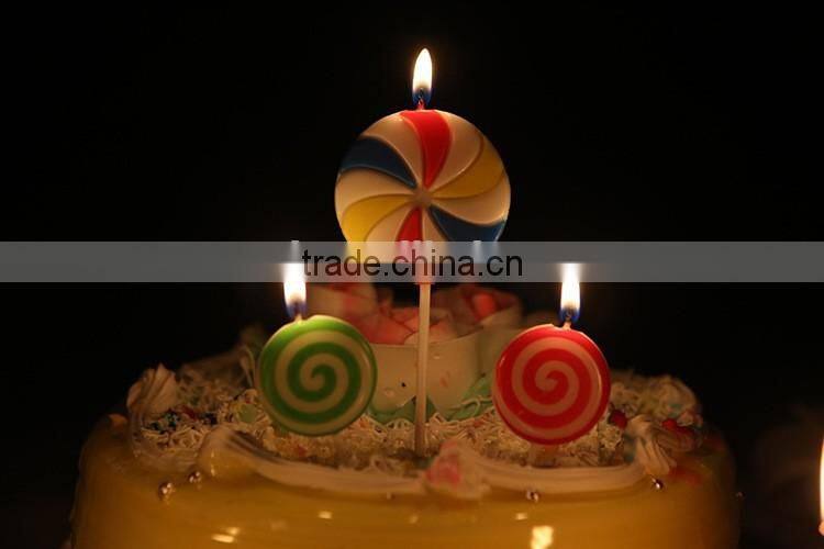 Colourful Lollipop Happy Birthday Candle for Children