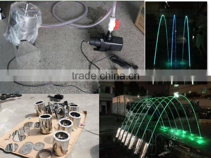 Factory colorful flow fountain laminar water jet
