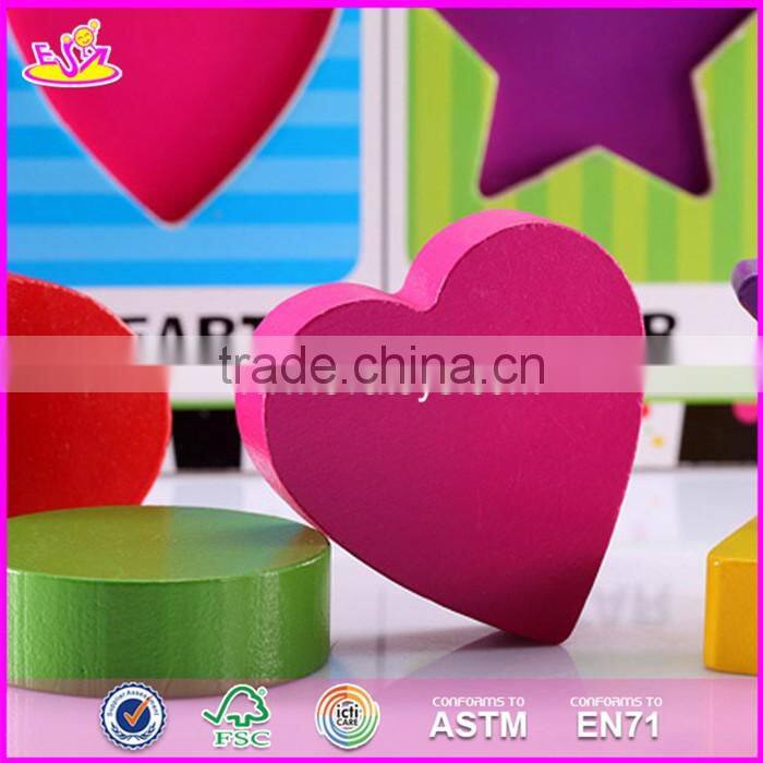 2017 New design children educational wooden blank puzzle pieces W14A165
