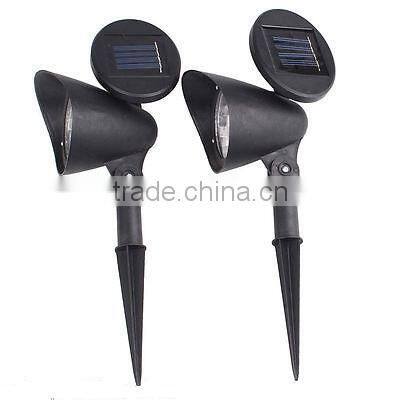 3-LED Solar Power Garden Lamp Spot Light Outdoor Lawn Landscape Path Spotlight