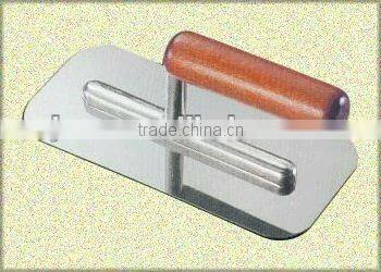 wooden handle stainless steel round corner plastering trowel