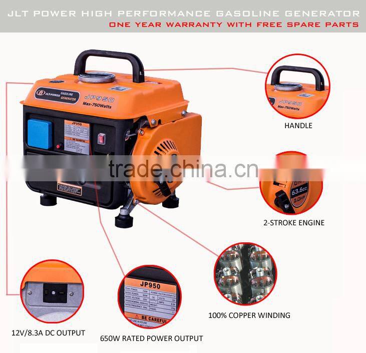 JLT-POWER 950 portable petrol generator set price CE GS