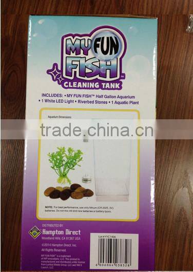New fshion My Fun Fish Kid Self Cleaning Beta Aquarium Bowl Tank hot My Fun Fish Cleaning Tank