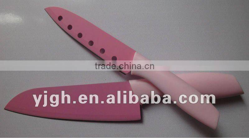 4pcs non-stick pp handle color knife set