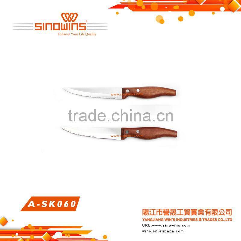 Wooden handle knife table knife dinner knife