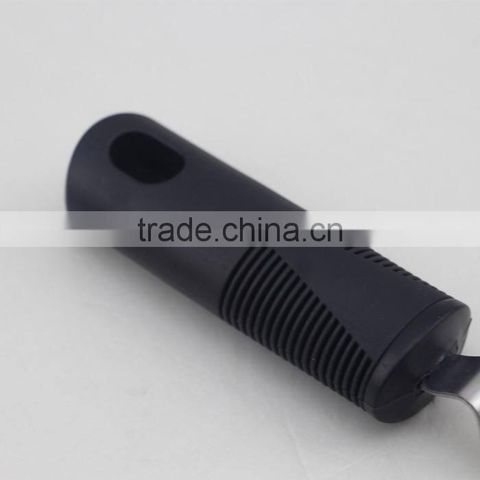 Stainless Steel Blade Single-head Peeler For Vegetable And Fruit With Black Plastic Handle