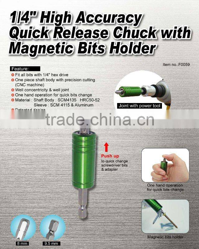 1/4" Quick Release Magnetic Bit Holder
