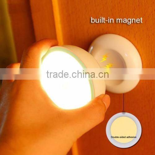 Magnetic Rotate IR Motion Sensor Staircase floor closet Rechargeable LED Wall Night Light